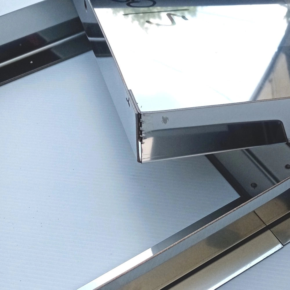 Sigillo 400 x 400 x h 50mm chiusino di acciaio inox pesante da incasso