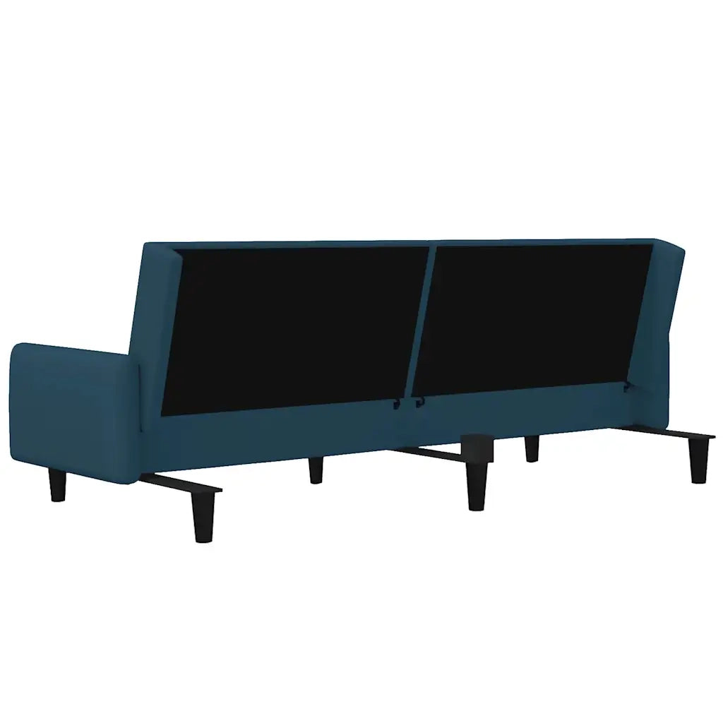 Divano letto | Sof¨¤ letto | Letto singolo a 2 Posti Blu in Velluto