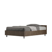 BS COM Letto una piazza e mezza con rete 120x200 noce