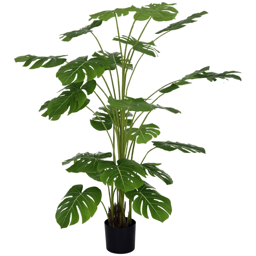 Pianta artificiale Monstera Deliciosa con vaso ¨C Minimal ¨C 180 cm verde