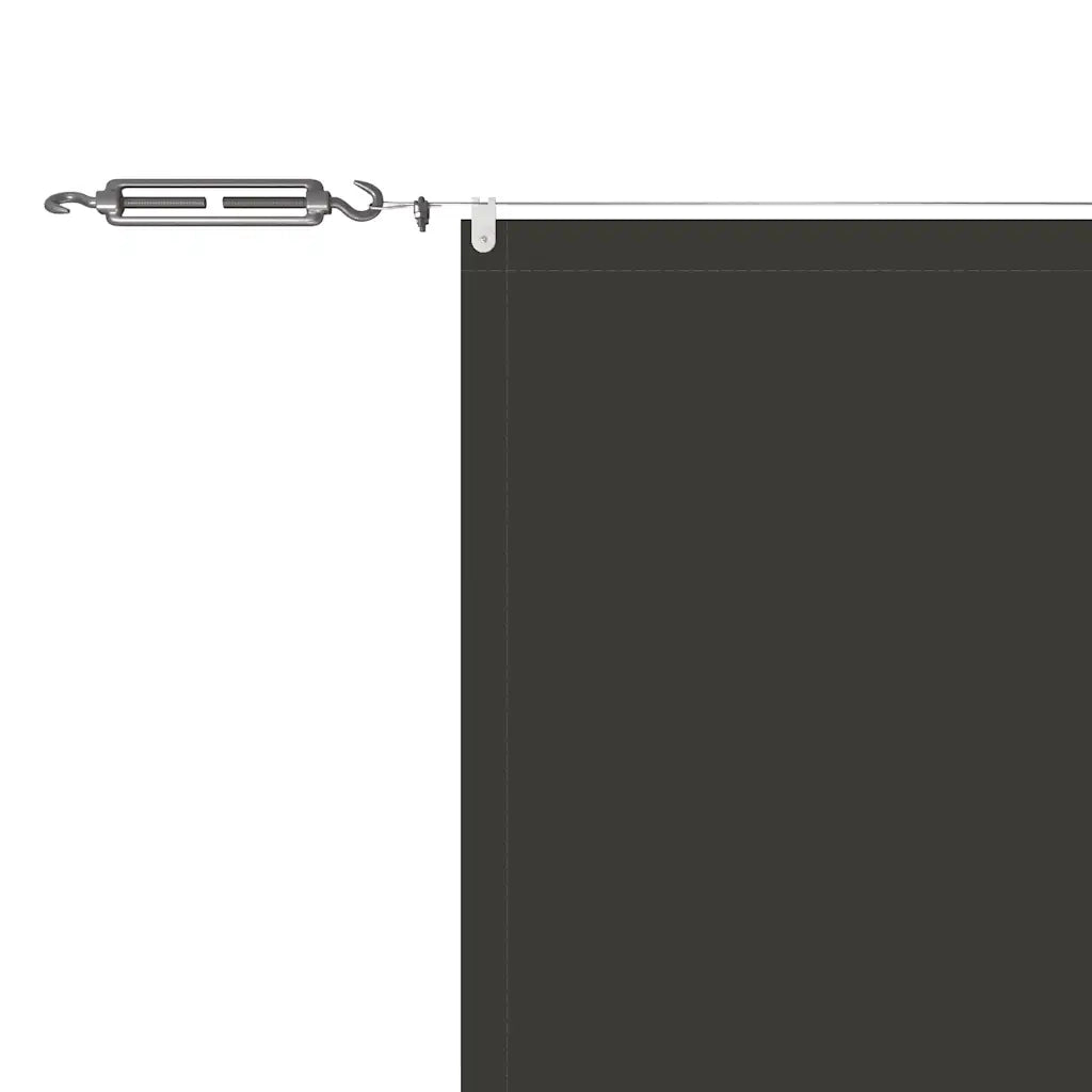 Paravento Verticale Antracite 180x1000 cm Tessuto Oxford 148225