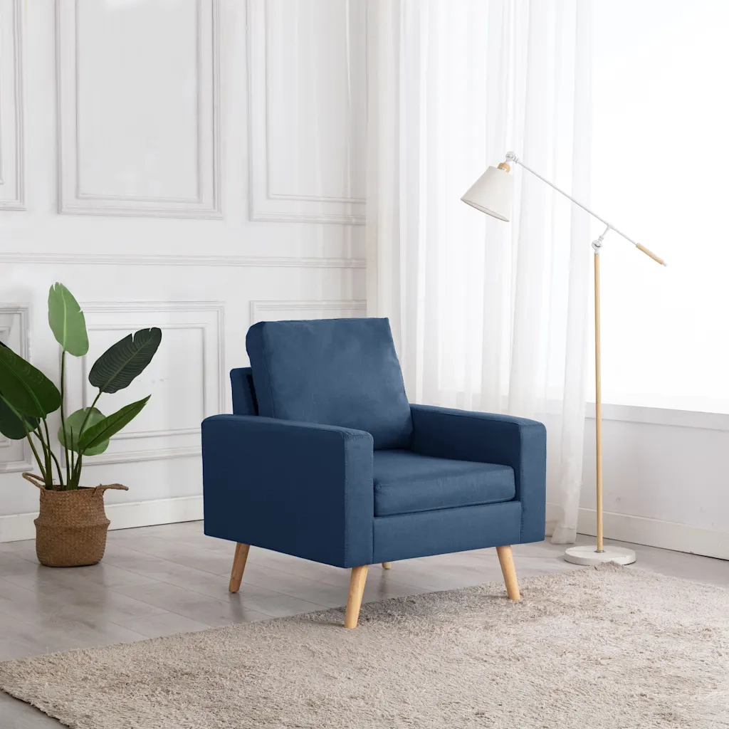 Poltrona Blu in Tessuto 288697