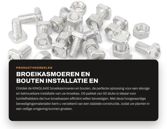 Gomme di serraggio per serre 50 pezzi - Materiali di fissaggio - Bocchette di serraggio - Installazione - Fissaggio - Adatto per serre - Materiale di fissaggio