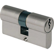 CILINDRO SAGOMATO 2300 IBFM - OTT.CROMO SATINATO CHIAVI 3 CAMMA DIN MM 60 30+30- 2 pezzi