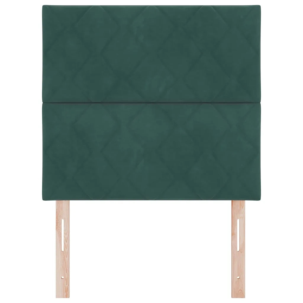 Testiera LED Verde Scuro 90 cm Velluto 3338498