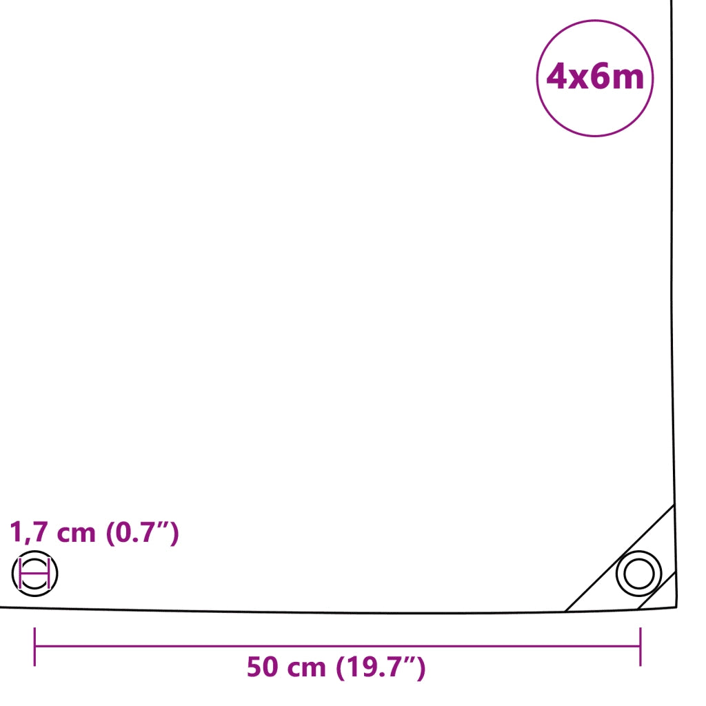 Telone 650 g/m2 4x6 m Verde