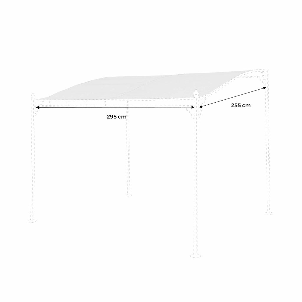 Copertura per pergola 3x2,5m, talpa