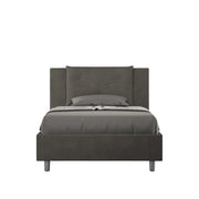 Letto 1 Piazza e Mezzo 130x200 cm con Rete Appia Grigio