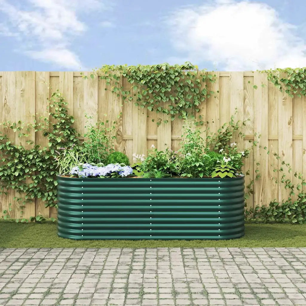 Letto Rialzato Verde 240 x 80 x 81 cm Acciaio 42008124