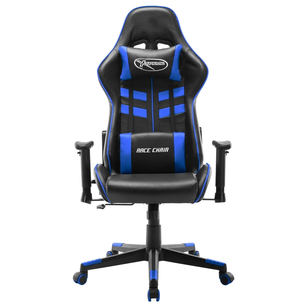 Sedia da Gaming | Sedia da e-sports Blu e Nera in Similpelle