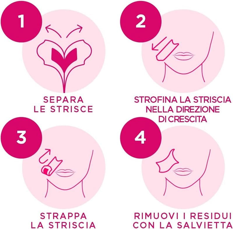 VEET PURE STRISCE DEPILATORIE VISO IPOALLERGENICHE CERETTA BAFFETTI E VISO DERMATOLOGICAMENTE TESTATE 16 STRISCE