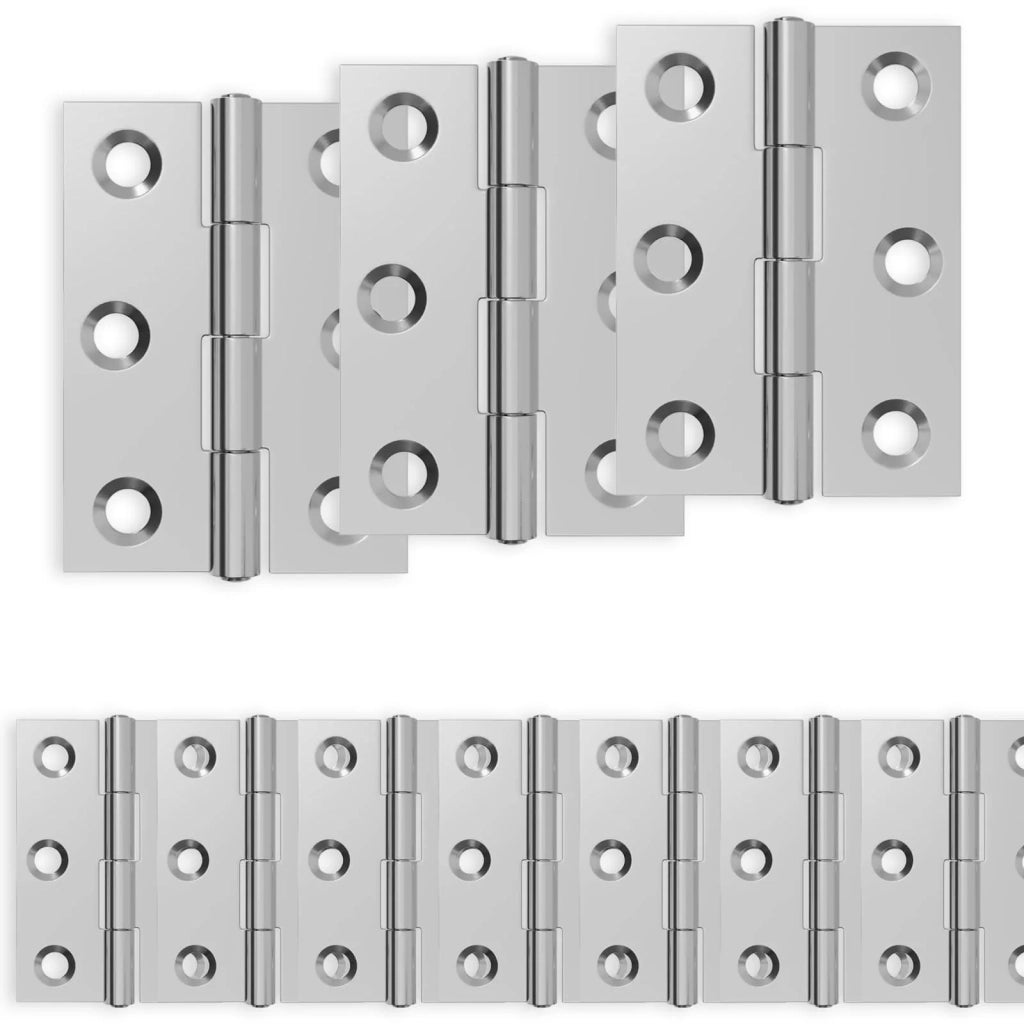 Cerniera 12 pz 44 x 31 x 5 mm Argento Acciaio 42041388