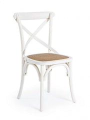 Sedia Cross Bianco in Legno