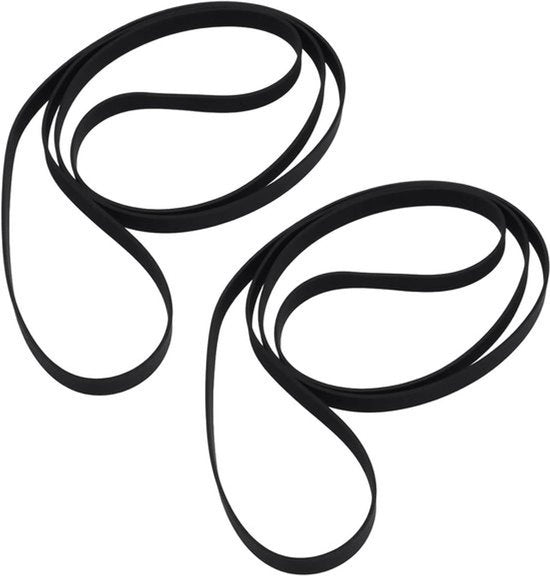 Tavolo di trasmissione per dischi - 2 pezzi - Larghezza 5 mm - Circonferenza 545 mm - Compatibile con la maggior parte dei tavoli di trasmissione/dischi - Adatto per 21,5 pollici fino a 24,5 pollici - Nero