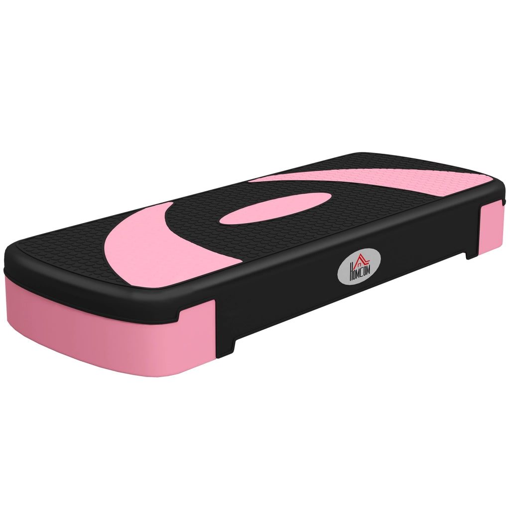 Stepper fitness ¨C Minimal ¨C 80x31x20 cm nero rosa chiaro