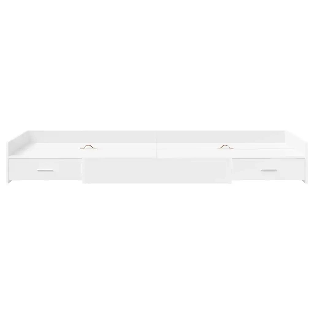 Struttura del letto-Giroletto-Rete del Letto Bianco 75 x 190 cm Legno multistrato 473592