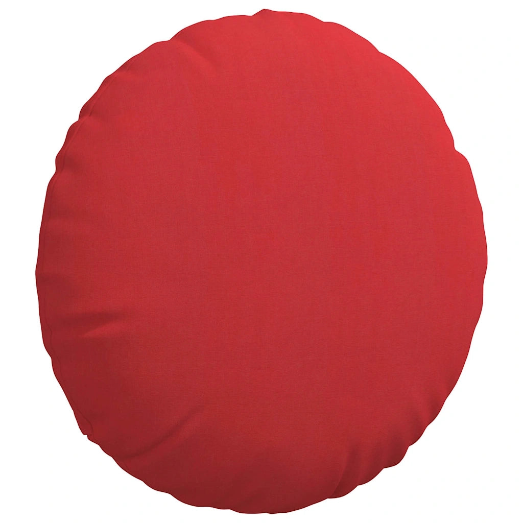 Cuscini per Seduta 2 pcs Rosso Ø60 x 21 cm Tessuto 42014206