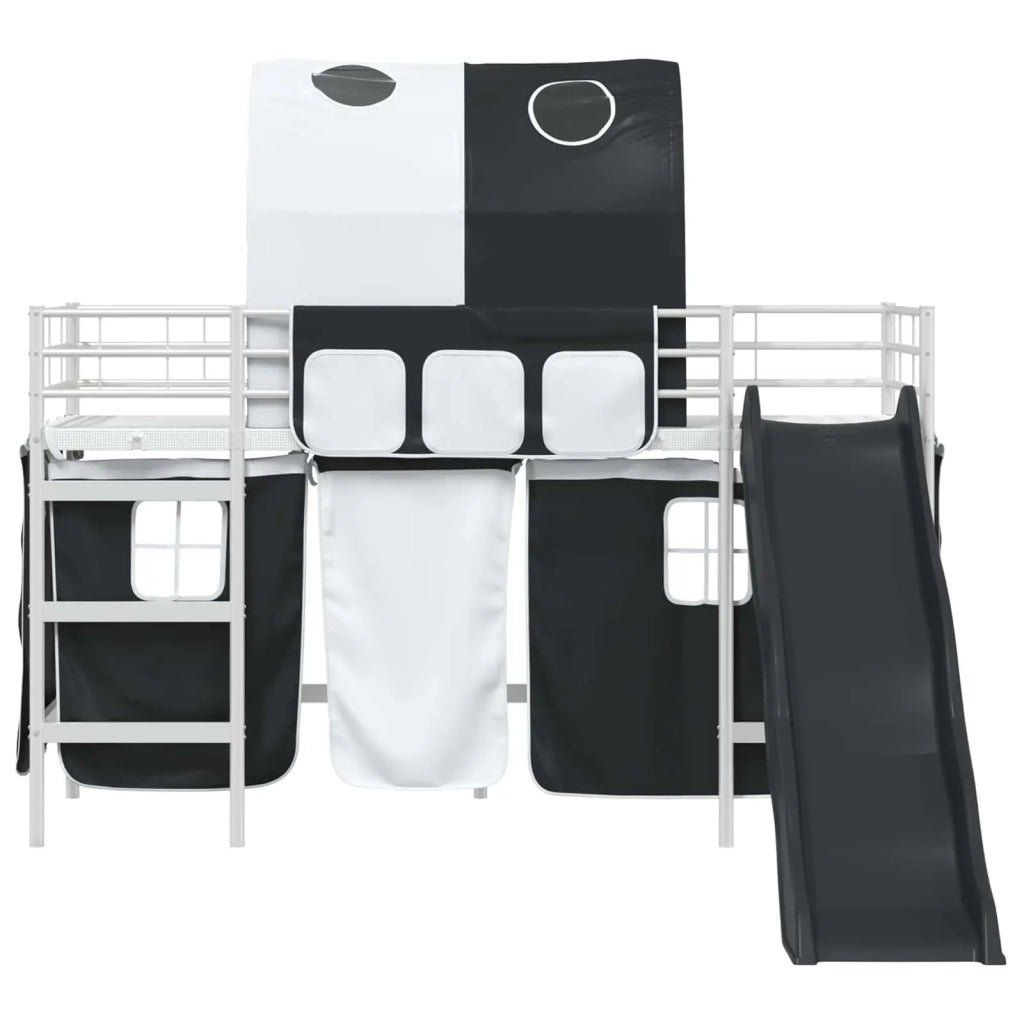Struttura del letto loft per bambini Bianco e Nero 90 x 190 cm 42020852