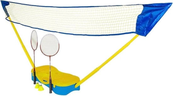 Racchetta da Badminton con Custodia - 1 Set - 

Dimensioni: 
- Lunghezza: 2,44 m
- Altezza: 1,55 m
- Larghezza: 0,76 m
- Materiale: Nylon
- Peso: 5 kg