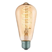LAMPADINA SPIRALE LED VINTAGE ST64 4W E27.