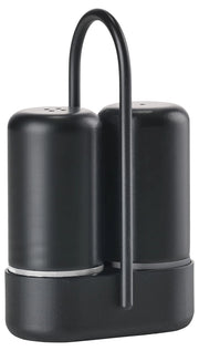Set saliera e pepaiolo, 6,5 x 3,3 x 8,9 cm, Nero