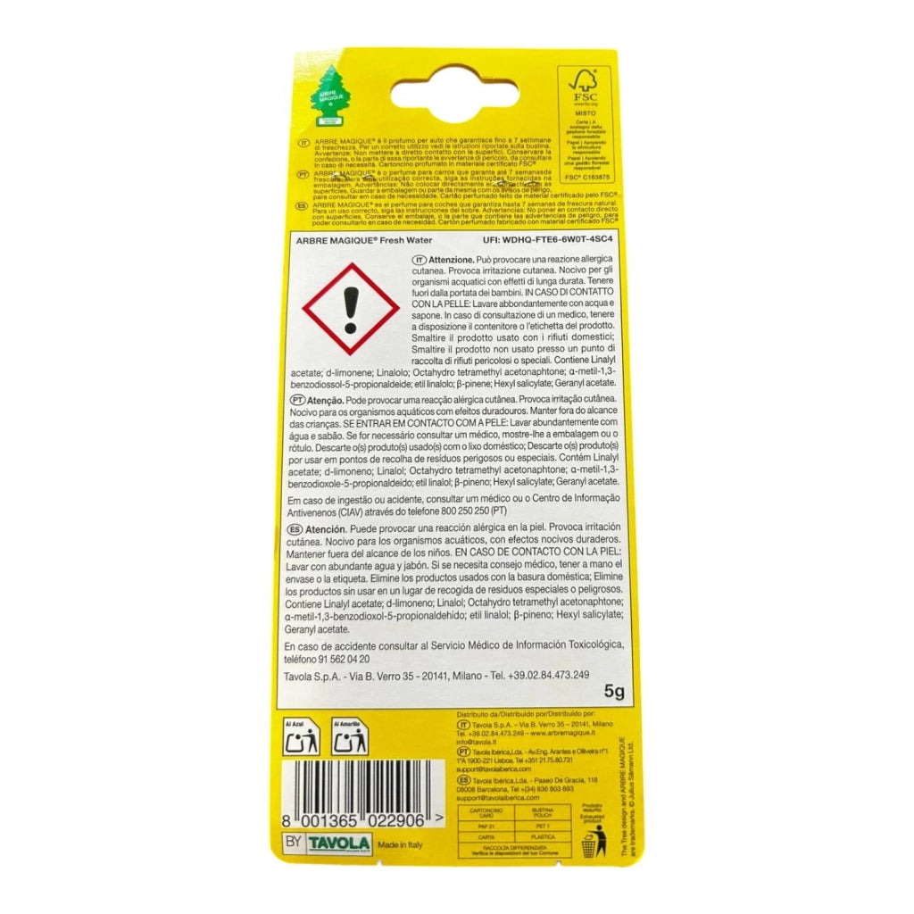 ARBRE MAGIQUE PROFUMO AUTO FRAGRANZA VANIGLIA