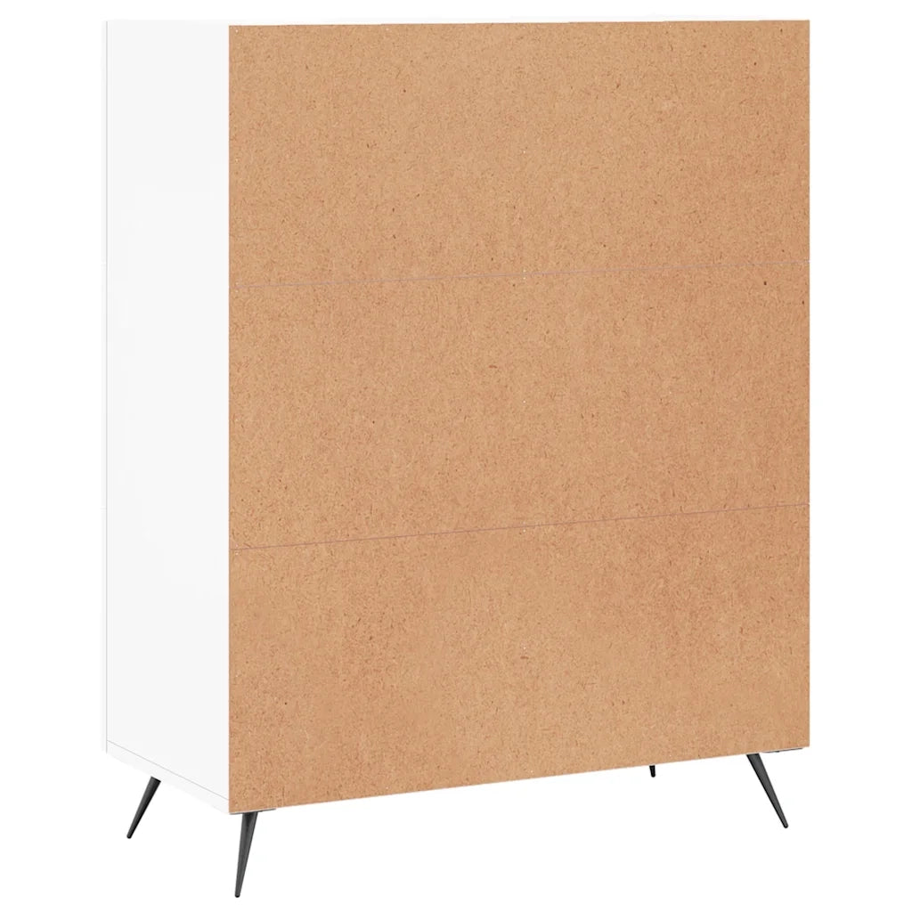 Credenza | Madia | Buffet da pranzo | Armadio da pranzo Bianca 69,5x34x90 cm in Legno Multistrato