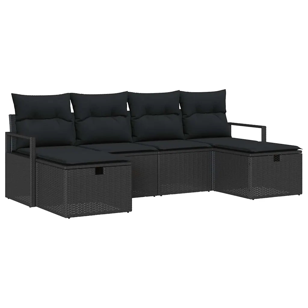 Set di divani con cuscino 5 pcs polyrattan 3360554