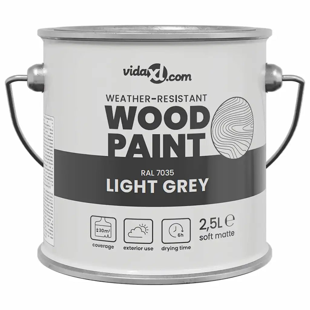 Vernice per legno Grigio 2,5 L Stampa da parete CFW9107614