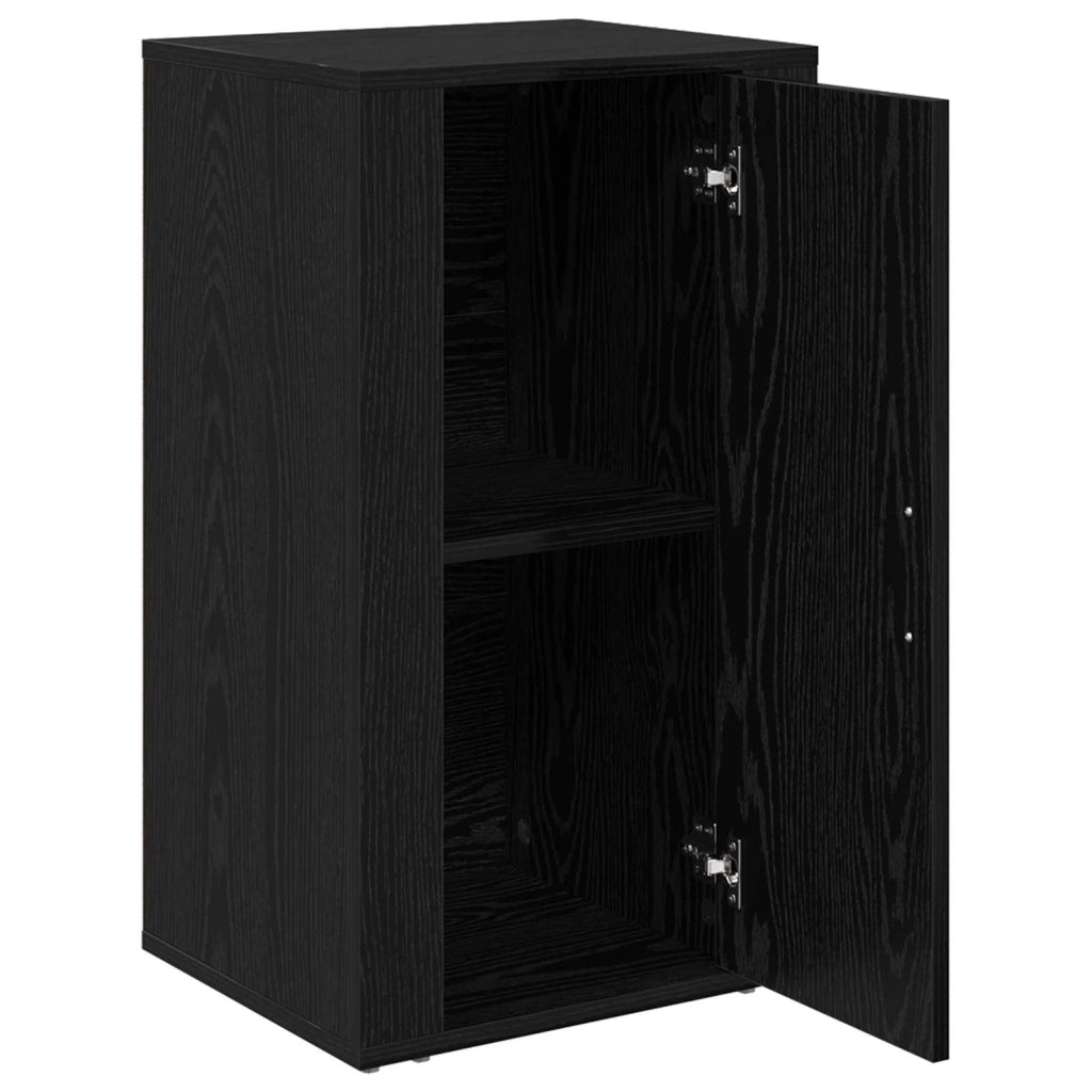 Credenza | Madia | Buffet da pranzo | Armadio da pranzo Rovere Nero 40 x 33 x 70 cm Legno multistrato