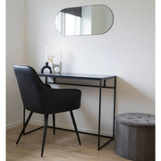 House Nordic Specchio Ovale Daisy Nero 442771