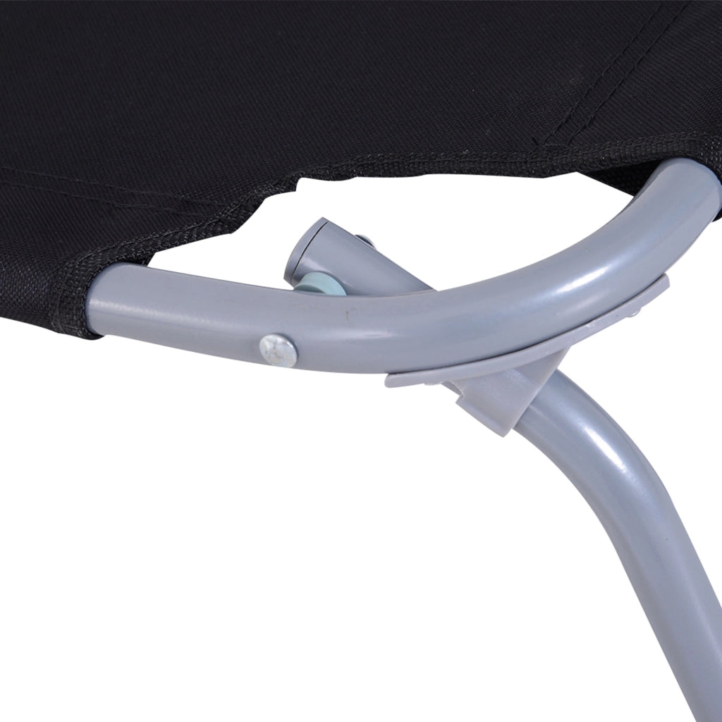 Sdraio da esterno regolabile ¨C Minimal ¨C Polyester nero metallo