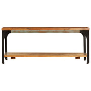 Tavolino da salotto | Tavolino da caff¨¨ | Tavolino da Soggiorno con Mensola 100x60x35 cm Massello di Recupero