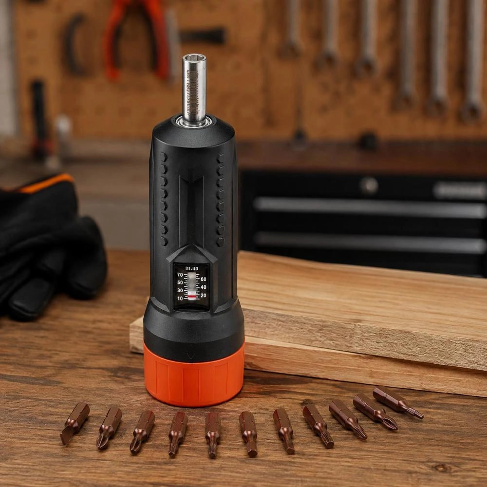 1/4-inch Drive Torque Screwdriver Wrench Set, 1.13–7.91 Nm Torque Adjustment Range, 1 In-lb Increments, Torque Screwdriver, Screwdriver Drill Set With Viewing Window