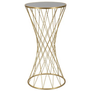 Tavolo VKH589, Oro, Metallo, 40x40x80 cm