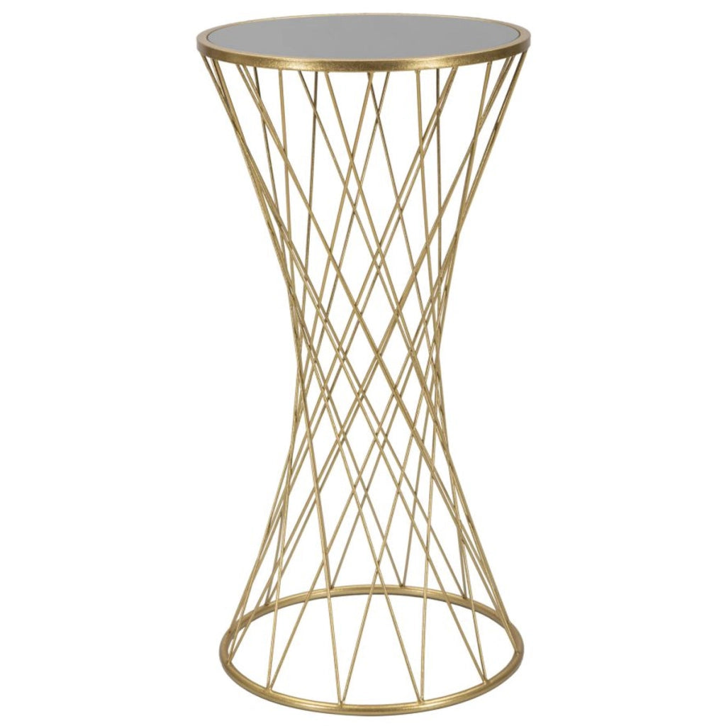 Tavolo VKH589, Oro, Metallo, 40x40x80 cm