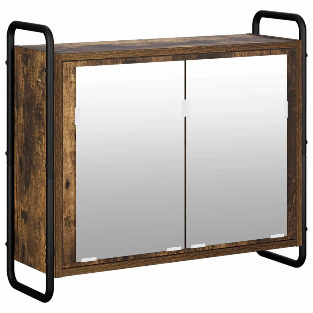 Set di Armadi da Bagno 4 pz Rovere Fumo 40 x 36 x 200,5 cm 3444677