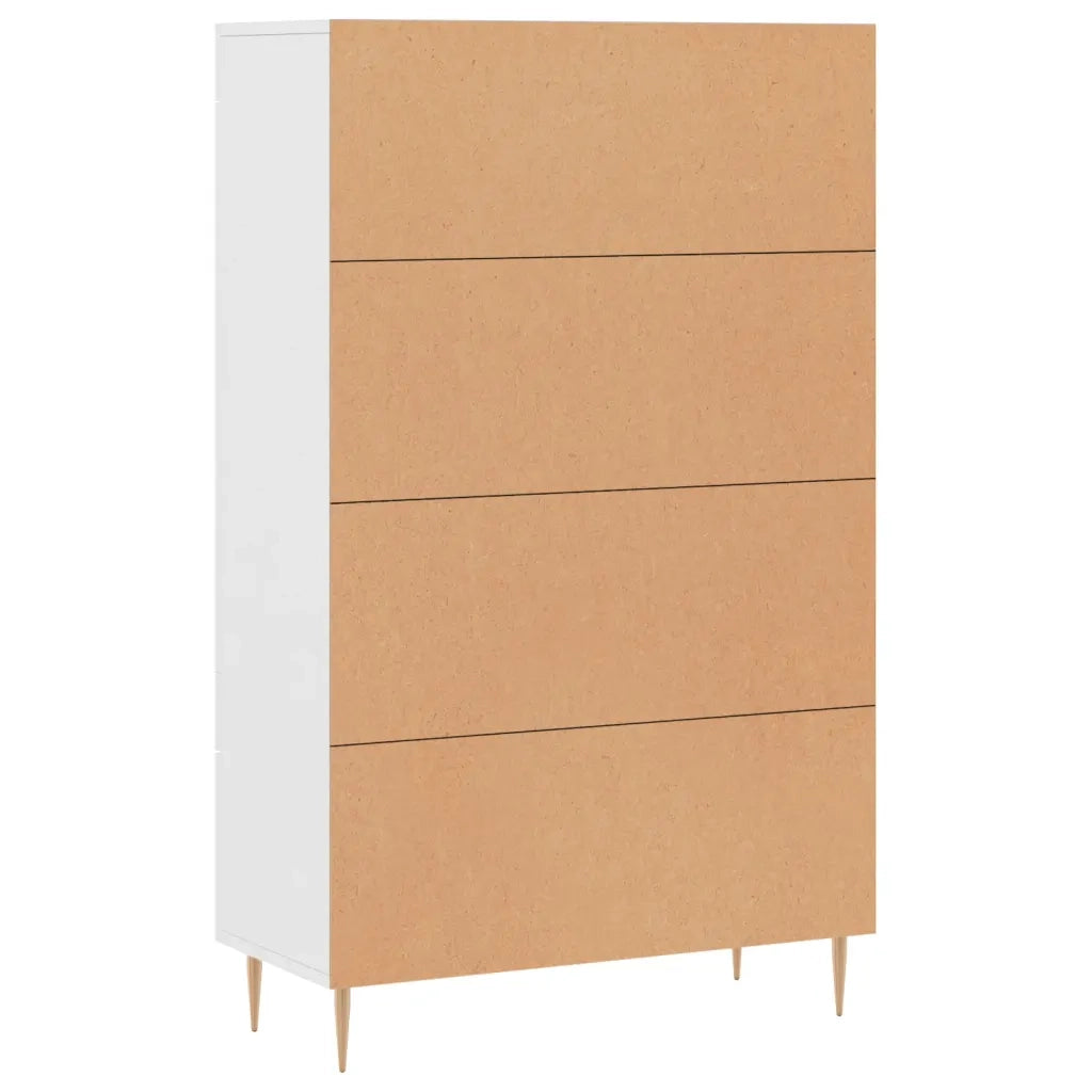 Credenza | Madia | Buffet da pranzo | Armadio da pranzo Bianca 69,5x31x115 cm in Legno Multistrato