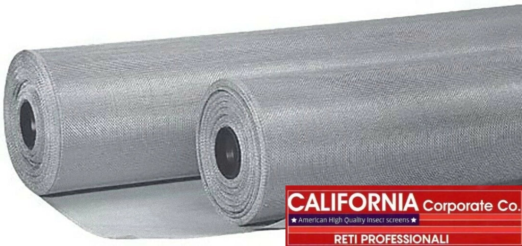 Rete Zanzariera 80 cm X 200 cm Alluminio Americana 18/16  Grigia  