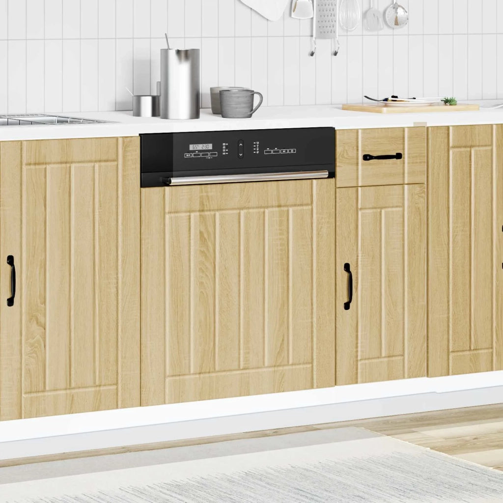 Pannello Lavastoviglie Lucca Rovere Sonoma in Legno Multistrato 853900