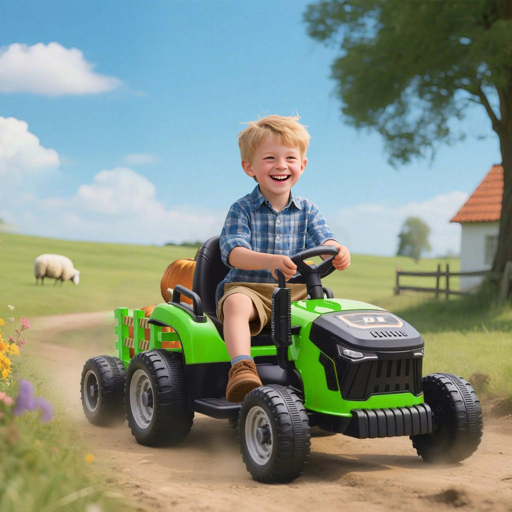 Trattore Elettrico per Bambini ¨C Minimal ¨C Verde