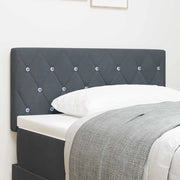 Testiera-Testata-Testiera Decorativa Grigio scuro 90 cm Pelle Sintetica 632528