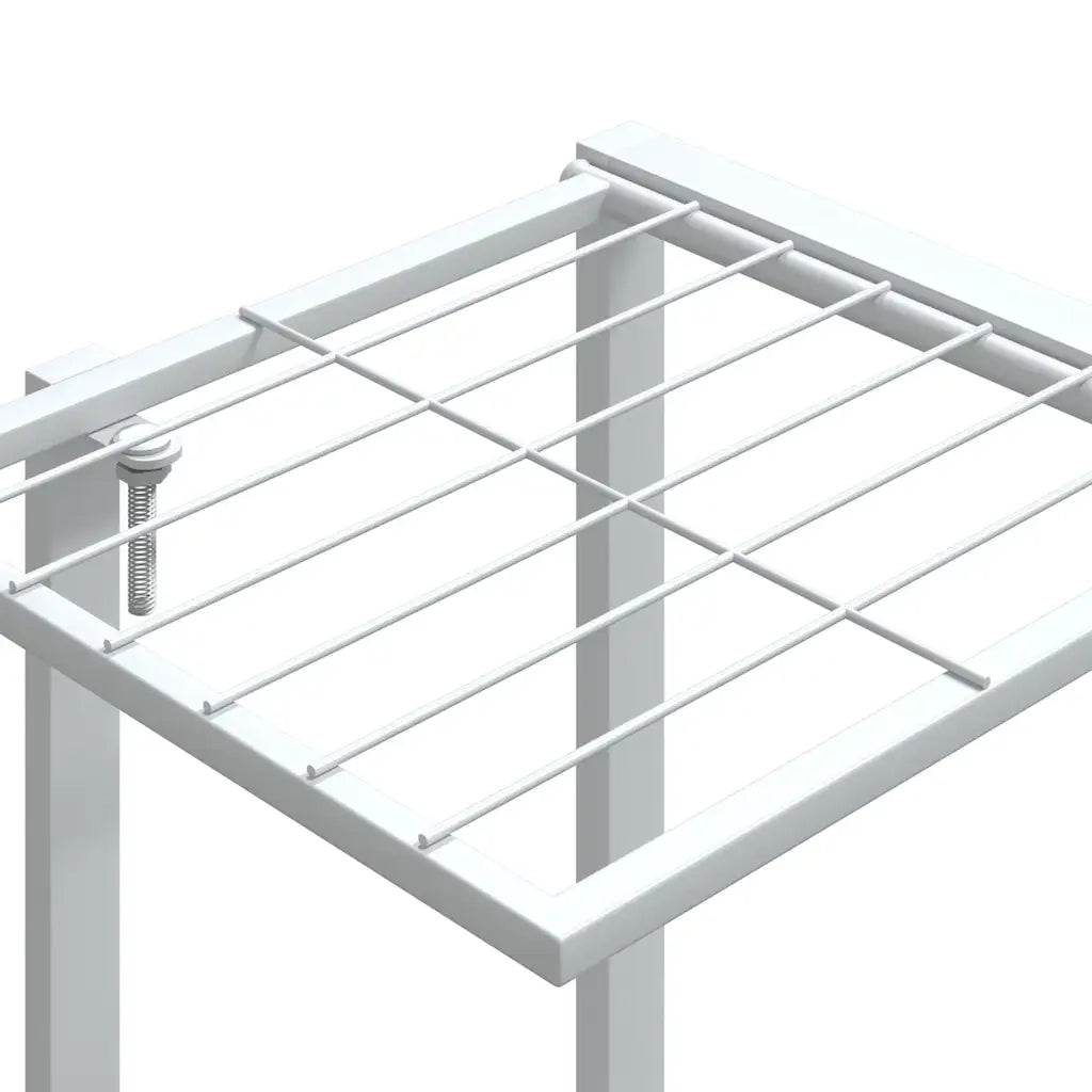 Portafiori | Sostegno per piante 94,5x25x89 cm Ferro Bianco