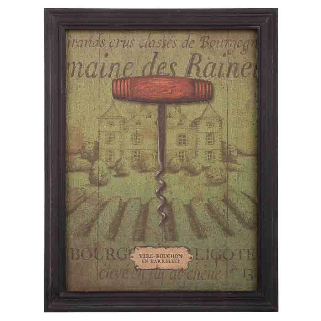 Quadro legno e stoffa 33x43x1,8h