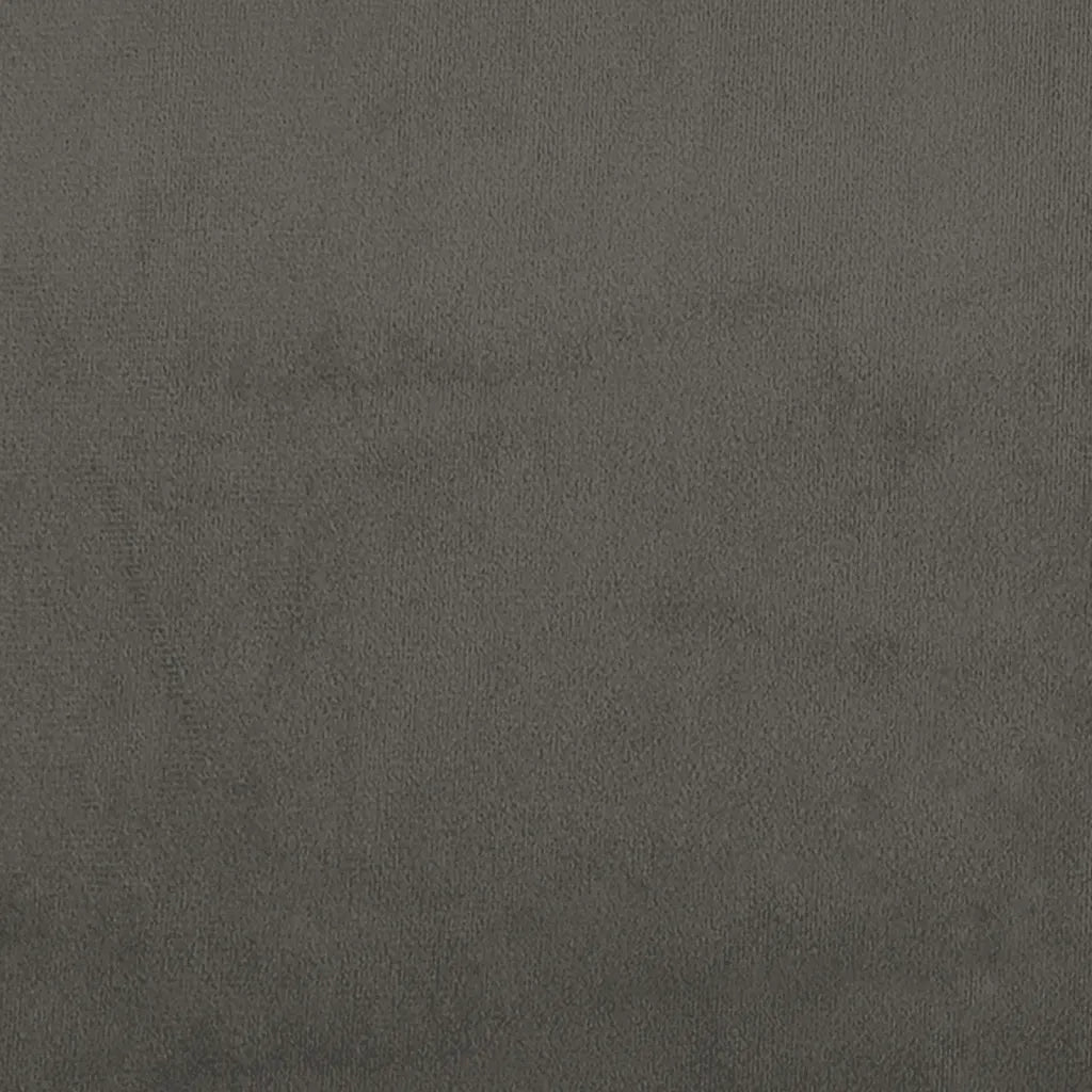 Testiera ad Orecchio-Testata con Orecchie Grigio Scuro 163x23x78/88 cm in Velluto 227329