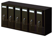 1pz alubox cassetta postale a 6 posti ghisa art. c6 cod:ferx.13382