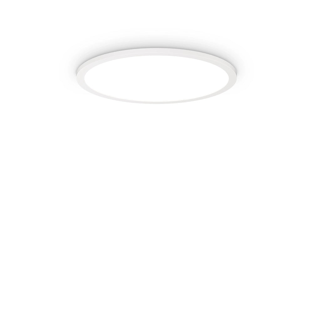 Plafoniera Moderna Fly Alluminio-Materie Plastiche Bianco Led 18W 3000K D45Cm
