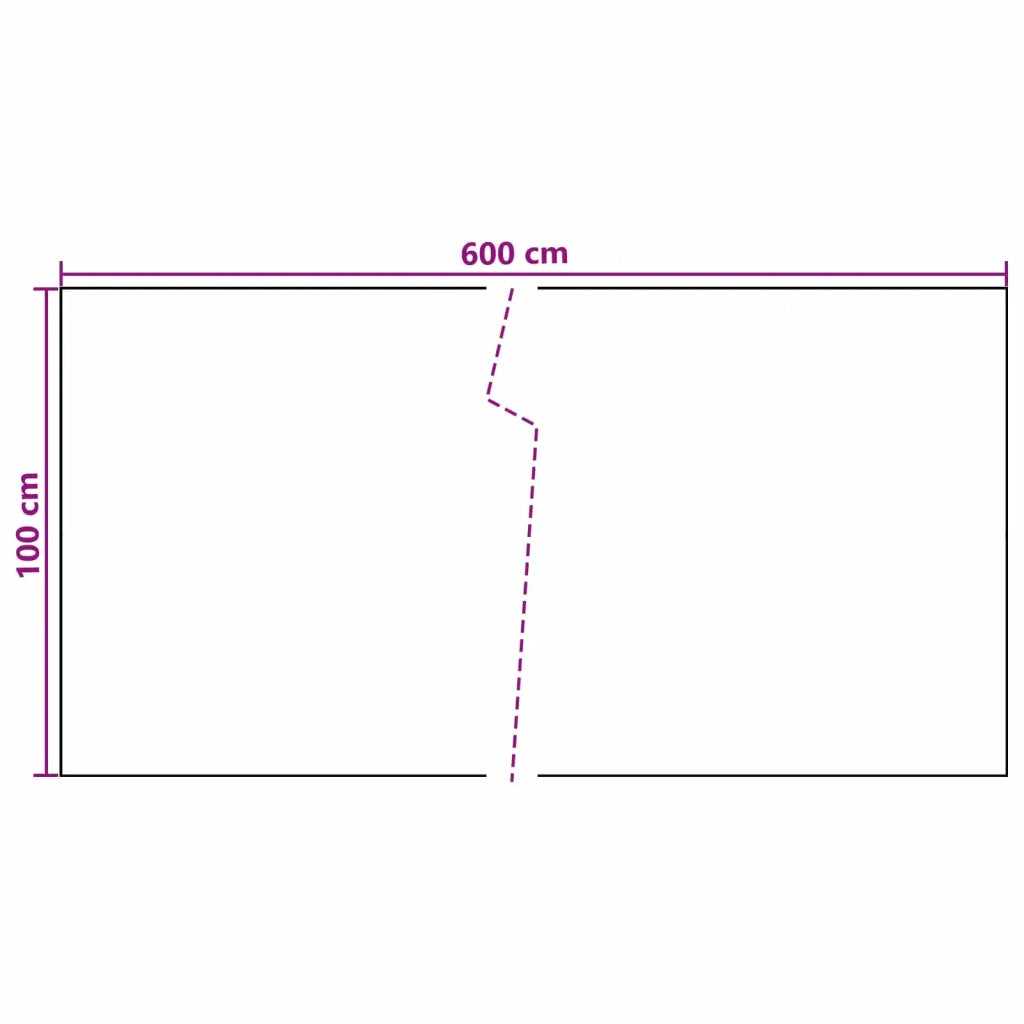 Schermo da balcone Grigio Scuro 600 x 100 cm polyrattan 42032623