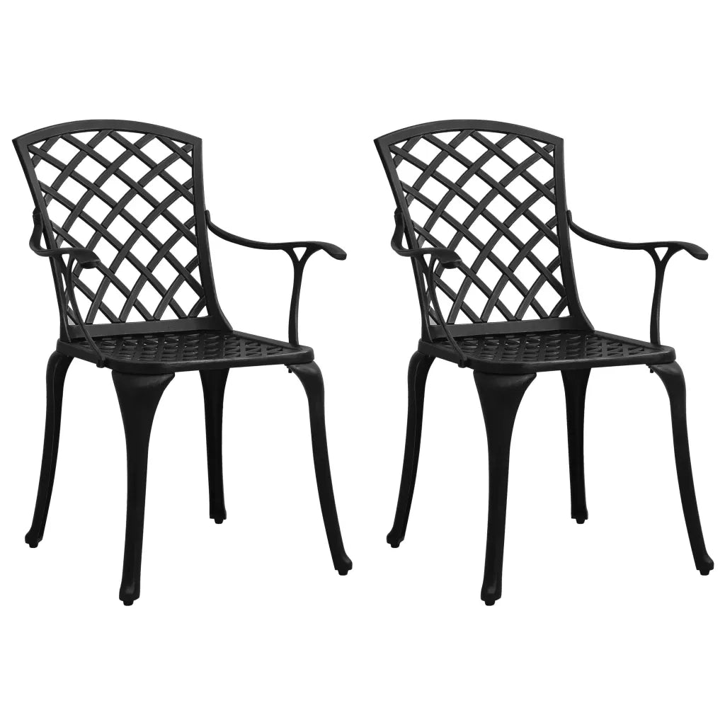 Set da Bistrot 3 pz in Alluminio Pressofuso Nero 3070584