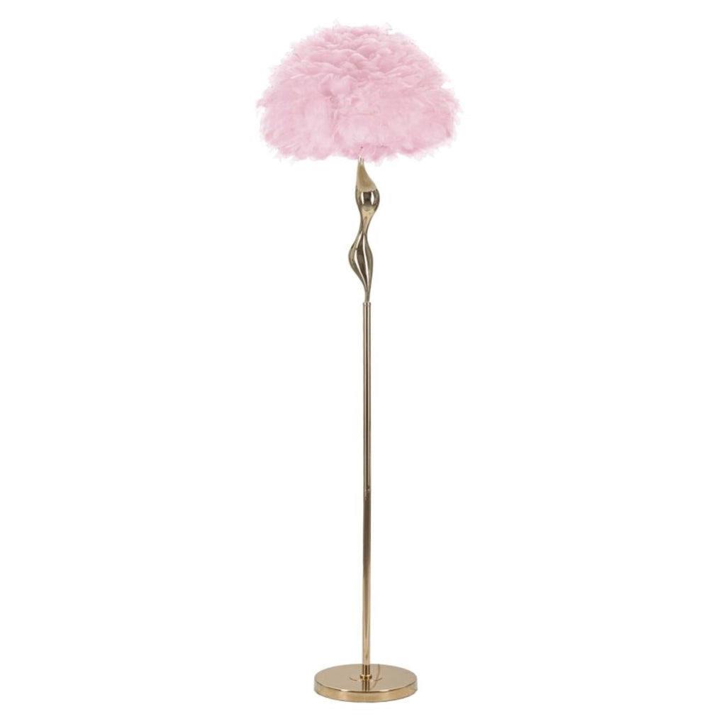 Lampada da Terra VKH189, Rosa, Metallo, 50x50x165 cm